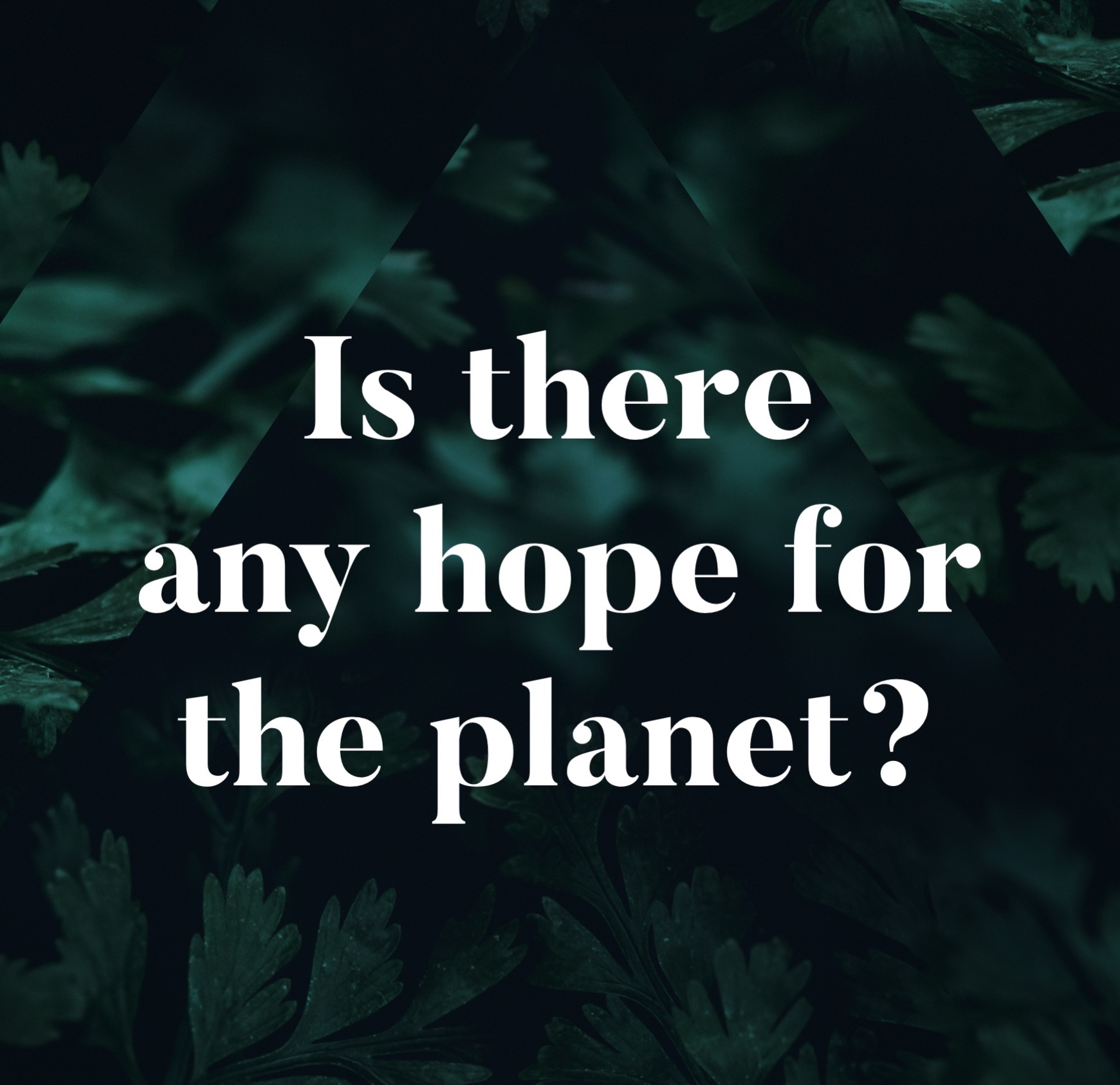 Is there any hope for the planet?